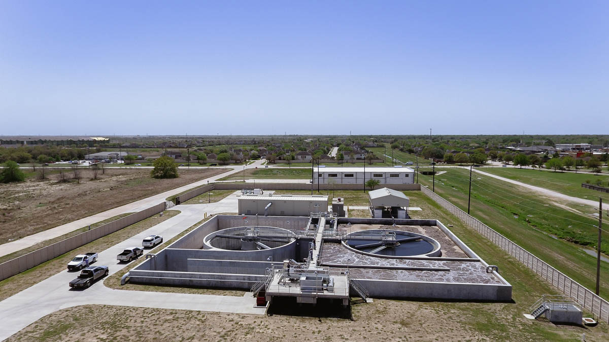 C4 Partners Wastewater Treatment Plant Construction Drone View